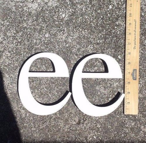 Solid Aluminum Metal Sign Letter Lowercase &#034;e&#034; Architectural Salvage Decor Craft
