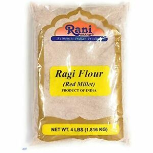 Rani Raggi Flour (Finger Millet) 4 Pound, 4lbs (64oz) Bulk ~ All Natural | Vegan