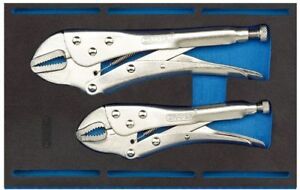 DRAPER Self Grip Plier Set in 1/4 Drawer EVA Insert Tray (2 Piece) 63191