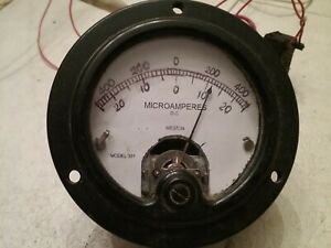 Weston Dual-Range Panel Meter Movement, FS = +-25uA and +-500uA