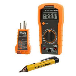 Klein Tools 69149 Electrical Test Kit with Multimeter (Black/Orange)