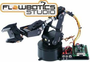 Lynxmotion AL5A 4DOF Robotic Arm SSC-32U Combo Kit (FlowBotics Studio)