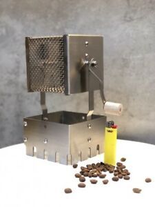 DIY Kit Handmade Stainless Steel Coffee Beans Roaster, Mesh type, size M 250g