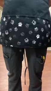 Paw Prints server waitress half apron 3 pocket  restaurant bar apron