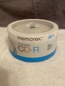 Memorex 3202-4725 Ink Jet Printable Surface CD-R  700 MB/ 80 Min 52X 30 Pack NEW