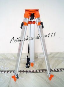 Flat Head Aluminum Dual Lock Heavy Tripod, Survey, Contractor, Laser, Auto Level