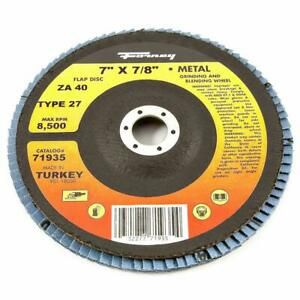Lot of 2 Forney #71935 7&#034; X 7/8&#034; Metal Grinding and Blending Wheel