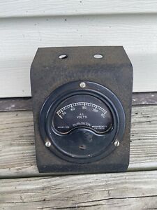 Burlington AC Panel Meter Gauge Calibrated For Steel Panel