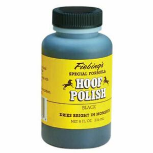 Fieblings Hoof Polish Black Water Based Non Toxic High Gloss Shine 8 oz