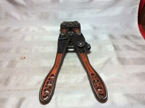 VINTAGE &#034;HKP&#034;CRIMPING TOOL No. 0 The National Telephone Supply Co. MADE IN USA.