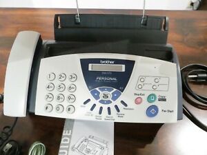 Brother Fax 575 Plain Paper Fax Phone and Copier IN USE 2021 with New Ink Roll