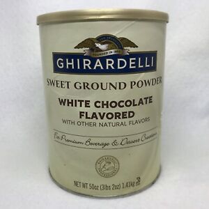 Ghirardelli Chocolate Sweet Ground White Chocolate Flavor Beverage Mix, 50oz