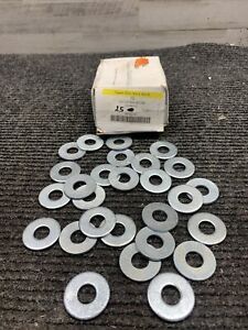 NOS QTY 25 - 1/2&#034; USS Flat Washer Steel Zinc Plated, 09FWZ-050