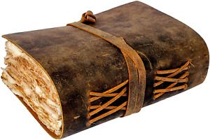 Leather Journal – Vintage Leather Journal – Book of Shadows – Leather Boun