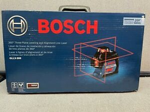 Bosch GLL3-300 360° Three-Plane Red Beam Self-Leveling &amp; Alignment-Line Laser