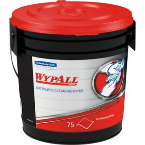 WYPALL KW146 Kimberly Clark® WypALL® Waterless Cleaning Wipes, 9.5&#034; x 12&#034;,