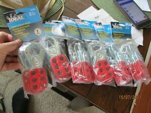 Case of IDEAL 44-800 ELECTRICAL SAFTEY LOCKOUT HASP New 18 lockouts [6x3 pack]