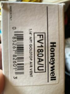 Honeywell FV180A/U Goldtop Hydronic Automatic Air Vent 1/4&#034; NPT FV180A FV180