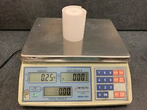 Detecto, DS30, Electronic Price Computing Scale 30 lb USED w/ Battery, PWR CABLE