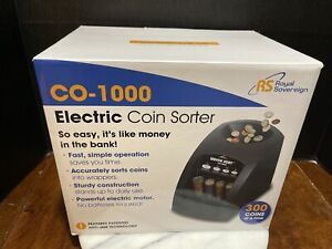 Royal Sovereign Electric Coin Sorter, Patented Anti-Jam Technology