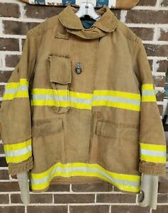 GLOBE 48L Fire Firefighter Turnout Coat Jacket used, AS IS