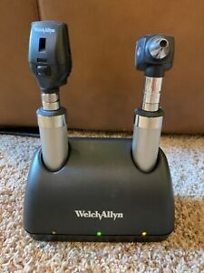 welch allyn otoscope ophthalmoscope set with charging base 