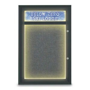 UNITED VISUAL PRODUCTS UV450HILEDPLUS-BLACK-MEDGRY Corkboard,24&#034;x36&#034;,Medium