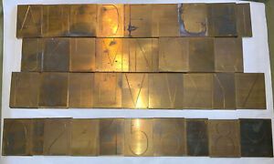 Lot/126 Brass Engravers Letter Number Symbol Set 2 3/4&#034; Roland Scott New Hermes