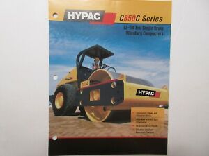 Hypac C850C Vibratory Compactor Sales Brochure 4 page