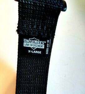 Uncle Mikes Belt Black New Size 44-48 X Large Law Enforcement