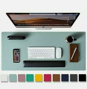 Leather Desk Pad Protector,Mouse Pad,Office Desk Mat, Non-Slip PU Leather Desk