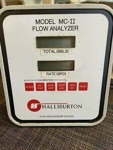 HALLIBURTON  MC-II  FLOW ANALYZER WITH MOUNTING BRACKET