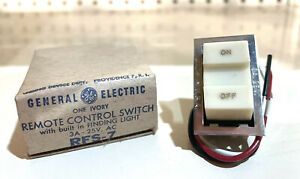 General Electric GE RFS-7 Toggle Handle Remotte Control Switch 3A-25V / Ivory
