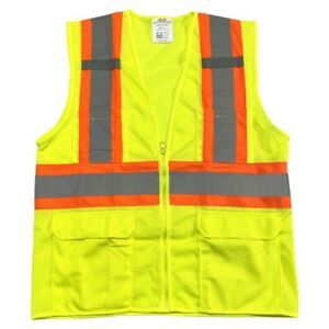 Hi-Visibility Vest Reflective Safety Workwear Neon Yellow Class 2 Size Small NEW