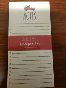 Rae Dunn Christmas Notepad Set Notes and To-Do- 2 pad set
