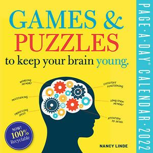 Workman Games and Puzzles to Keep Your Brain Young Page-A-Day Calendar for 2   w