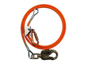ProClimb Steel Core Flipline Kit 1/2 inch x 8 feet - Adjustable Tree Lanyard, –