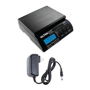 My Weigh Ultraship 75lb Digital Shipping/Postal/Kitchen Scale and Power Adapter