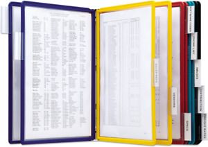 Durable Wall Mounted Reference System, 10 Double-Sided Panels, Letter-Size, Asso