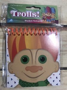 CROWN JEWLZ TROLLS POCKET NOTEPAD Gift Stocking Stuffer Xmas Holiday