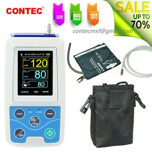 CONTEC Ambulatory Blood Pressure Monitor 24hours NIBP Holter Recorder ABPM50+SW