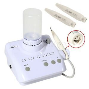 Portable Dental Ultrasonic Scaler w/ Handpiece Tips +2 Bottles for DTE SATELEC