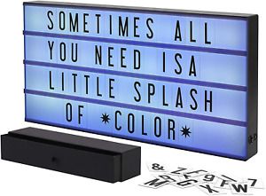 My Cinema Lightbox - XXL Marquee Color-Changing Lightbox with 160 Letters, Numbe