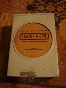 LANDIS &amp; GYR 125 Amp 4 Jaw ELECTRIC SERVICE METER BOX