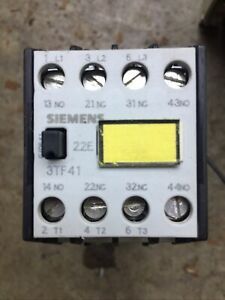 Siemens 3TF4122-OB Relay Contactor 24vdc