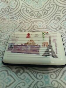paris business card case plastic