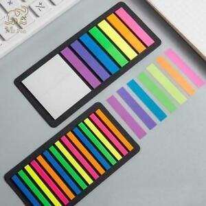 160 / 300pcs Color Transparent Fluorescent Index Tabs Flags Sticky Note For Page