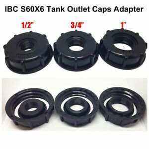 IBC S60X6 STORAGE /WATER TANK OUTLET CAPS/ADAPTER - BSP CENTER THREAD