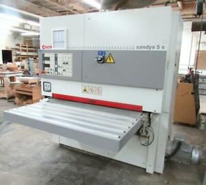 SCM GROUP SANDYA 5S MOD. 5/S RCS135 DUAL HEAD  53” AUTOMATIC WIDE BELT SANDER
