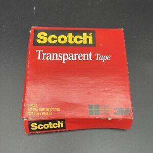 Scotch Transparent Tape 1/2 x 72 yds. 1/Roll 600-122592